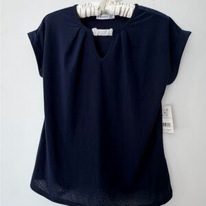 KEYHOLE NECK DOLMA SLEEVE COOL FEEL TOP